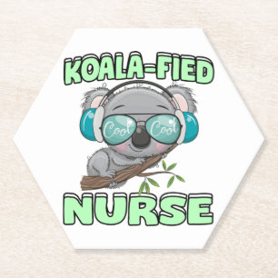Posavasos De Papel Enfermera de Koala-fied