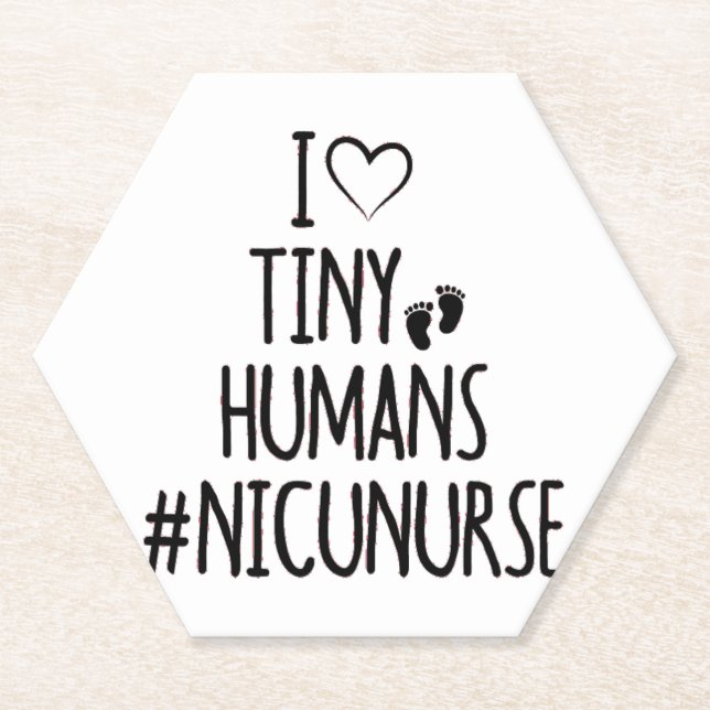 Posavasos De Papel Enfermero de NICU (Anverso)