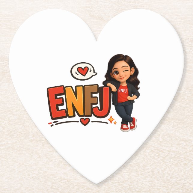 POSAVASOS DE PAPEL ENFJ (Anverso)