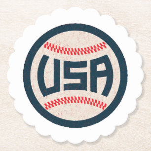 Posavasos De Papel Equipo de Béisbol de EE. UU.