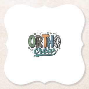 Posavasos De Papel Equipo de ortodoncia vintage diseño vectorial equi
