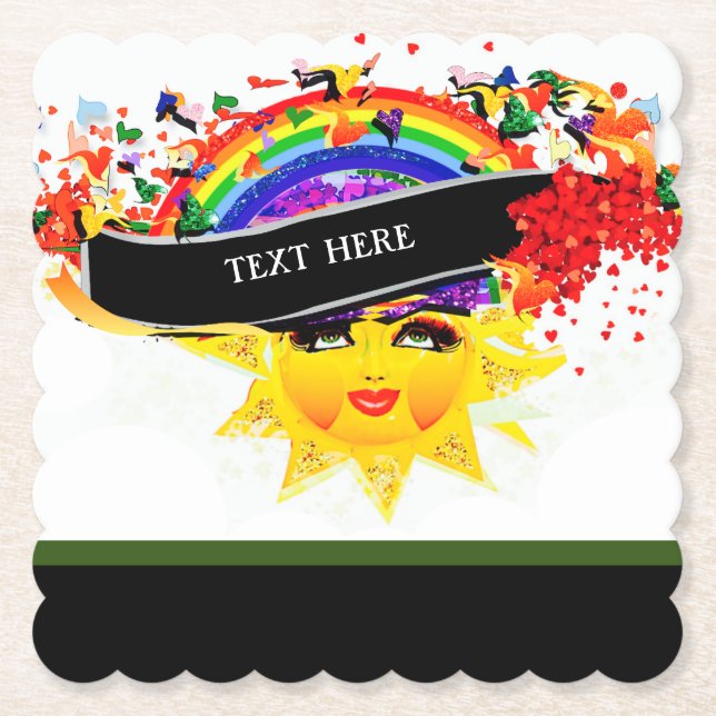 POSAVASOS DE PAPEL ERES MI SOL (Anverso)