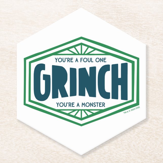 Posavasos De Papel Eres un Grinch Asqueroso (Anverso)