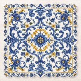Posavasos De Papel Escape Mediterráneo | Decoración de azulejos itali