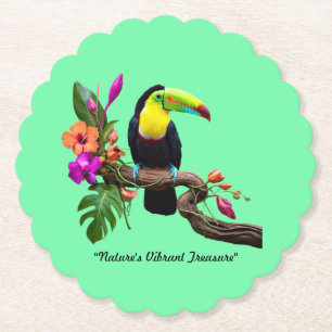 Posavasos De Papel "Escape tropical"