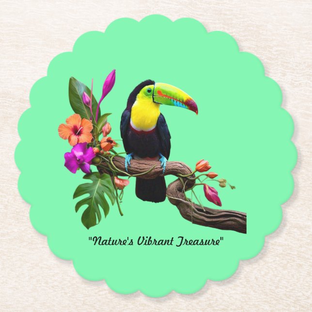 Posavasos De Papel "Escape tropical" (Anverso)