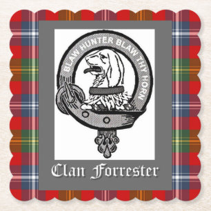Posavasos De Papel Escudo de armas del Clan Forrester