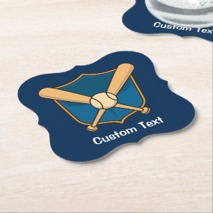 Posavasos De Papel Escudo del béisbol