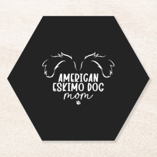Posavasos De Papel Eskimo Dog Mom