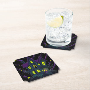 Posavasos De Papel Espeluznantes Witch Coasters Halloween