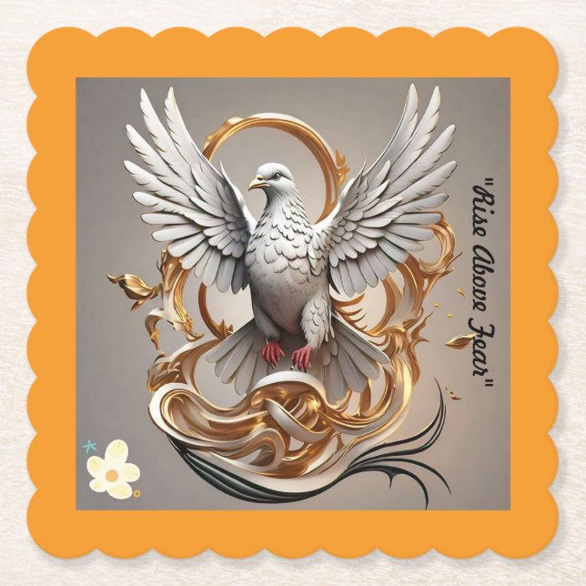 Posavasos De Papel "Espíritu inquebrantable" (Anverso)