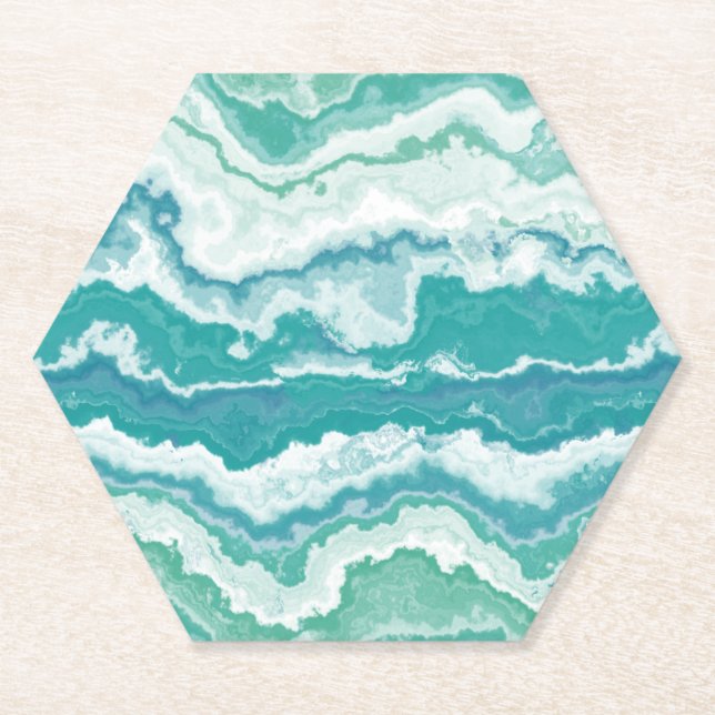 Posavasos De Papel espuma de mar de burbujas: (Anverso)
