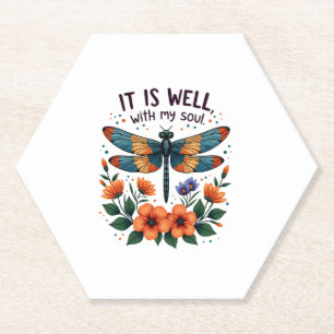 Posavasos De Papel Está bien con mi alma cita inspiradora (1)