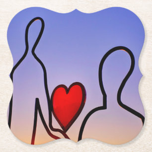 Posavasos De Papel Estatua del amor