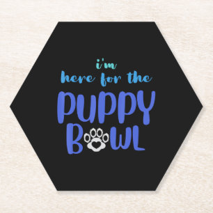 Posavasos De Papel Estoy aquí por el divertido amante de los perros a