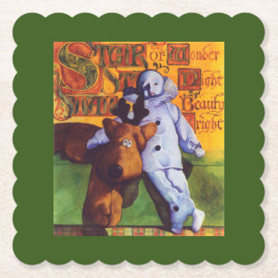 Posavasos De Papel ESTRELLA DE MARAVILLOSOS Atartes/Verde