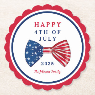 Posavasos De Papel Estrellas Patrióticas Y Tiras 4 De Julio