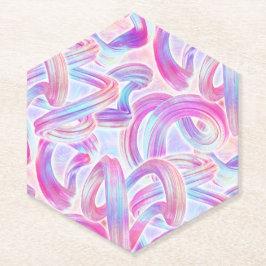 Posavasos De Papel eurobeat holorave - rosa y azul :