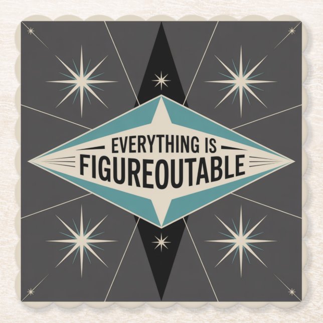 Posavasos De Papel Everything Is Figureoutable (Anverso)