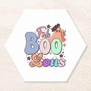 Posavasos De Papel Fab Boo Lous Retro Cubre Halloween T