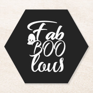 Posavasos De Papel Fabólica mujer en Halloween lindo regalo fantasma