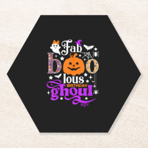 Posavasos De Papel Fabólico cumpleaños Ghoul Shirt Funny Boo Pumpkin