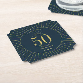 Posavasos De Papel Fabuloso Aniversario del Boda del Partido del Cump