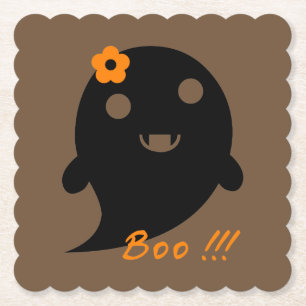 Posavasos De Papel Fantasma de Halloween
