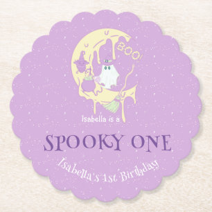 Posavasos De Papel Fantasma Un Fantasma Típico Halloween Primer Cumpl