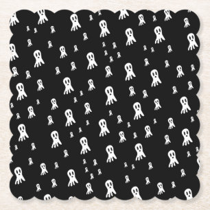 Posavasos De Papel Fantasmas oscuros de Halloween