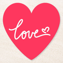 Posavasos De Papel Favoritos de boda de montaña rusa para el amor al 