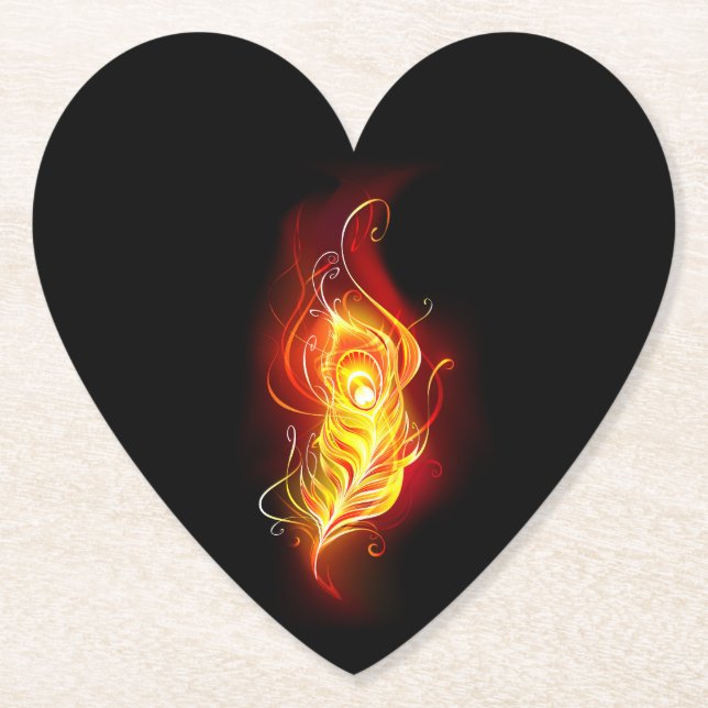 Posavasos De Papel Feather Peacock (Anverso)