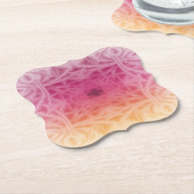 Posavasos De Papel Feathers (En perspectiva)