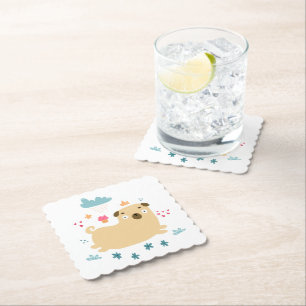 Posavasos De Papel Felices Pascuas