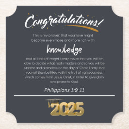 Posavasos De Papel Felicitaciones Filipinas 2025 1:9-11 Cristiano