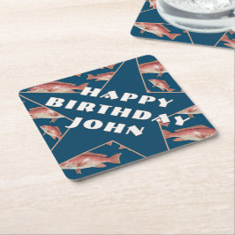 Posavasos De Papel Feliz Cumpleaños Fiesta Personalizada con Tema de