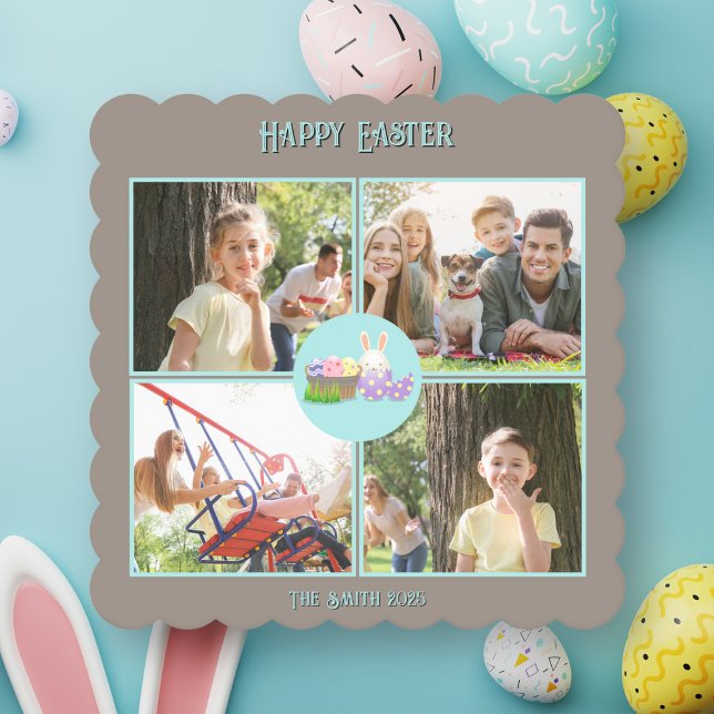 Posavasos De Papel Feliz deseo de Pascua (Happy Easter Wishes Paper Coaster)