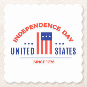 Posavasos De Papel Feliz Día de la Independencia