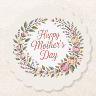 Posavasos De Papel Feliz Día de la Madre