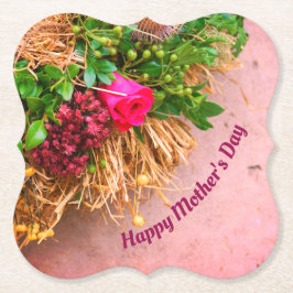 Posavasos De Papel Feliz Día de la Madre, personalizado