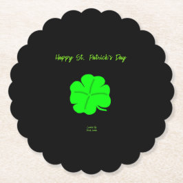 Posavasos De Papel Feliz Día de San Patricio