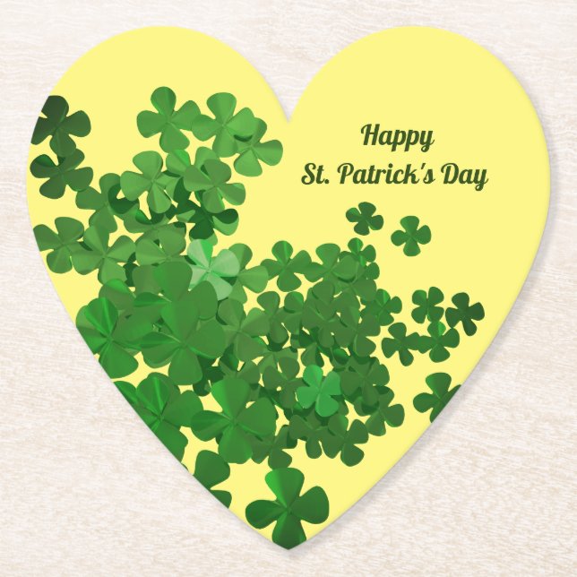 Posavasos De Papel Feliz Día de San Patricio (Anverso)