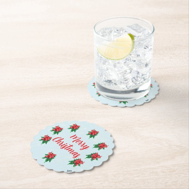 Posavasos de papel : Feliz Navidad   (In situ)
