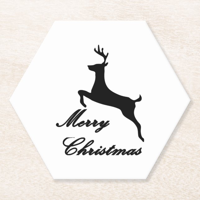 Posavasos De Papel Feliz Navidad (Anverso)