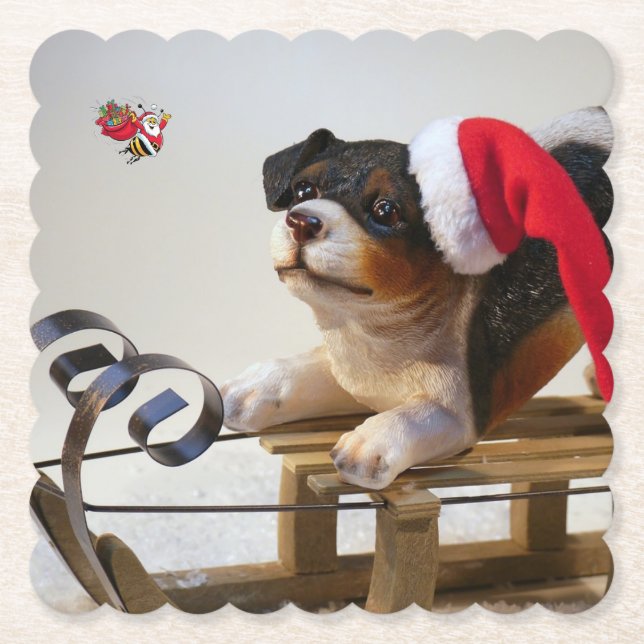 Posavasos De Papel Feliz Navidad (Anverso)