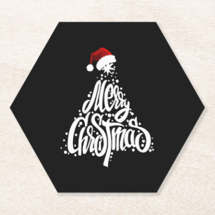 Posavasos De Papel Feliz Navidad