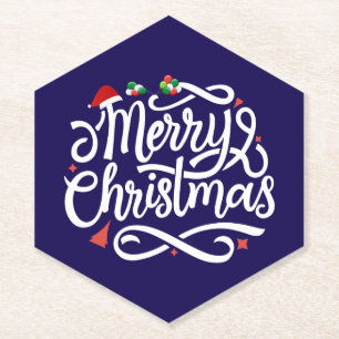 Posavasos De Papel Feliz Navidad-61039