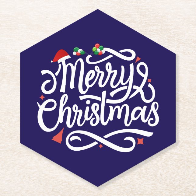Posavasos De Papel Feliz Navidad-61039 (Anverso)