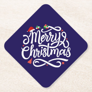 Posavasos De Papel Feliz Navidad-61039