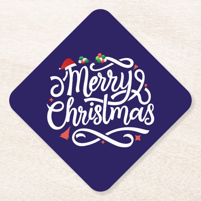 Posavasos De Papel Feliz Navidad-61039 (Anverso)